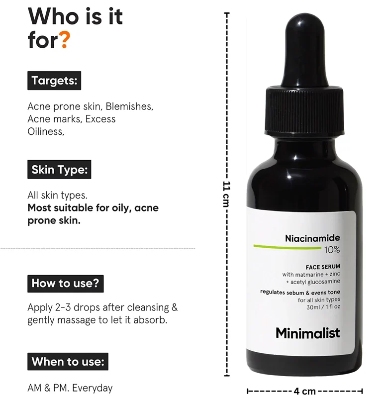 Buy Minimalist Niacinamide 10% Face Serum (30ml)