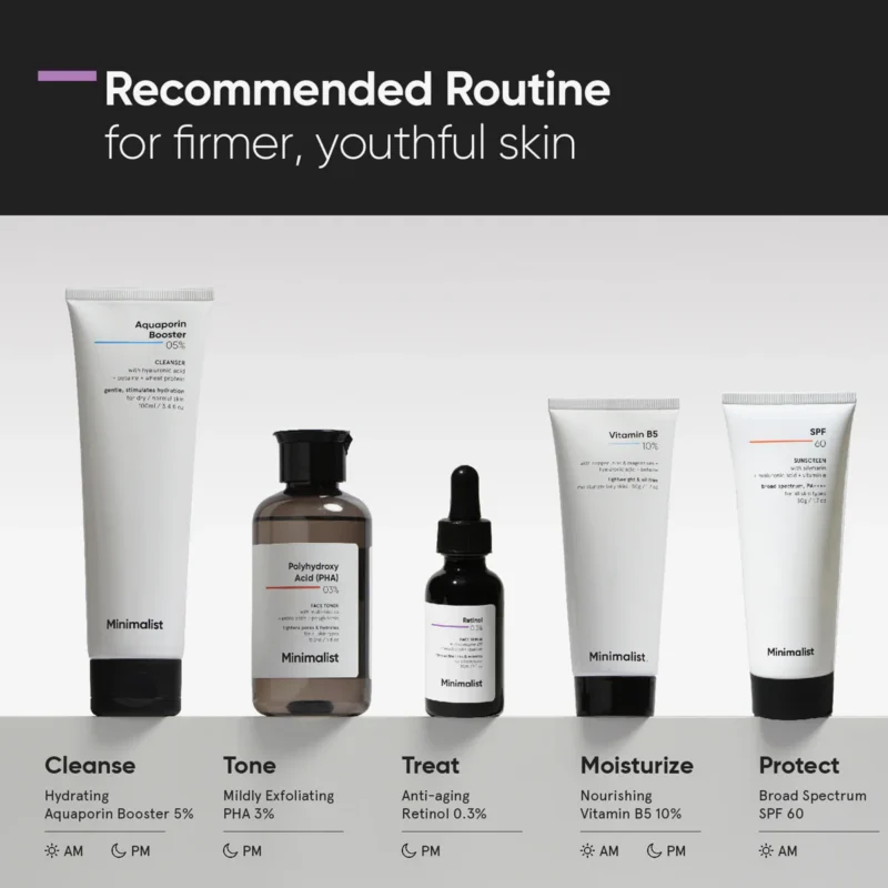 Buy Minimalist Retinol 0.3% Face Serum in Nepal from Beautix Nepal. Beginner-friendly retinol serum for smoother, clearer-looking skin.