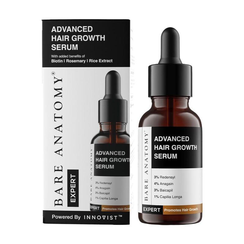 Buy Bare Anatomy Advanced Hair Growth Serum in Nepal at Beautix Nepal. Redensyl-powered formula for thicker, stronger-looking hair.