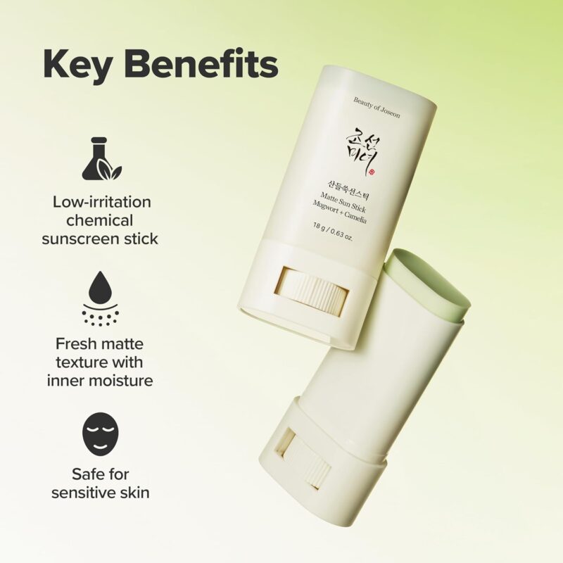 Buy Beauty of Joseon Matte Sunscreen Stick SPF50 in Nepal at Beautix Nepal. Matte finish, no white cast, perfect for oily skin.