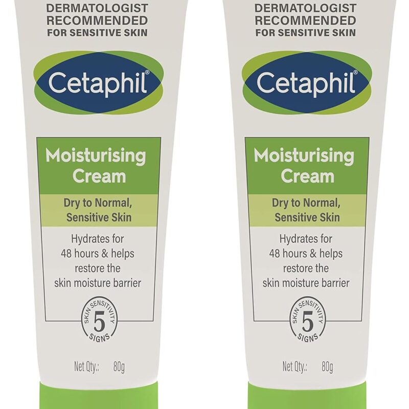 Gently hydrate dry skin with Cetaphil Moisturising Cream 80 gm. Available in Nepal at Beautix Nepal for sensitive, soft, and smooth skin.