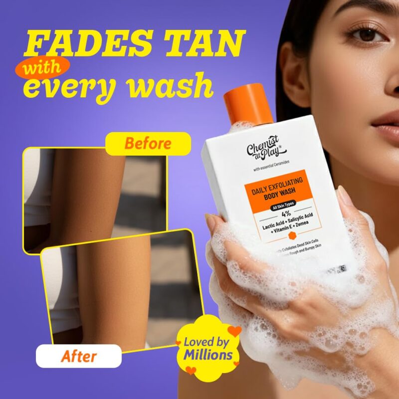 Buy Chemist At Play Exfoliating Body Wash in Nepal for smooth, clear skin. 100% authentic at Beautix Nepal with fast delivery.