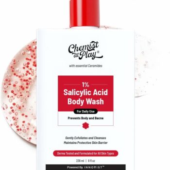 Shop Chemist at Play 1% Salicylic Acid Body Wash in Nepal at Beautix Nepal. Controls body acne & unclogs pores. 100% authentic.