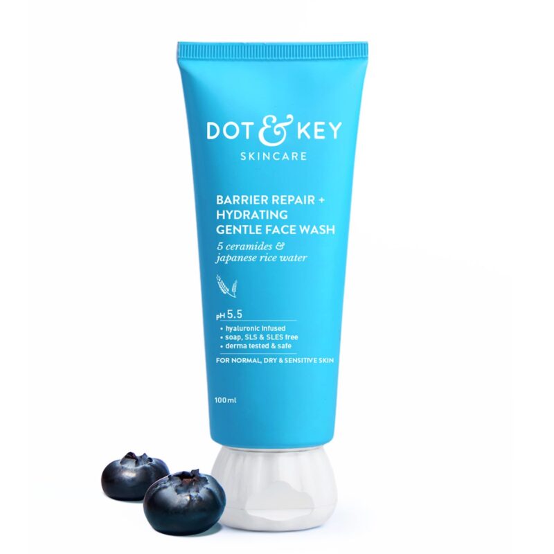 Buy Dot & Key Barrier Repair Face Wash in Nepal at Beautix Nepal. Gentle hydrating cleanser with ceramides for soft, healthy skin.