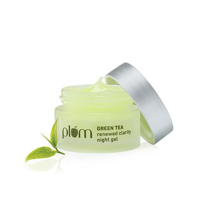 Buy Plum Green Tea Night Gel in Nepal at Beautix Nepal. Lightweight oil-control night gel for acne-prone skin. 100% authentic with fast delivery.