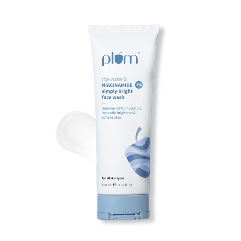Buy Plum 2% Niacinamide Face Wash in Nepal at Beautix Nepal. Gentle brightening cleanser with rice water for clear, fresh skin.
