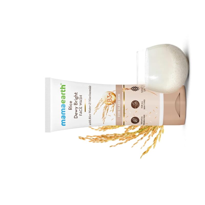 Buy Mamaearth Rice Face Wash in Nepal for bright, soft skin. 100% original at Beautix Nepal with fast delivery & COD available.