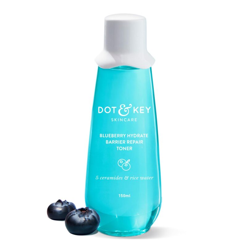 Buy Dot & Key Blueberry Hydrate Toner in Nepal from Beautix Nepal. Rice water + probiotics toner for hydrated, smooth skin.