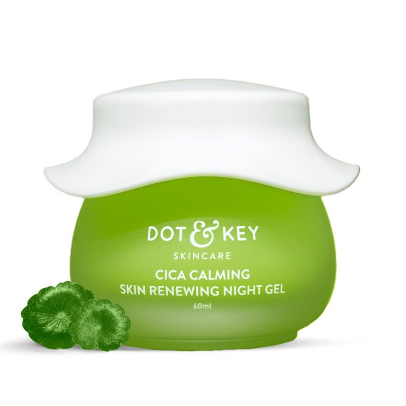 Buy Dot & Key CICA Calming Night Gel in Nepal from Beautix Nepal. Lightweight overnight care for oily, acne-prone skin.