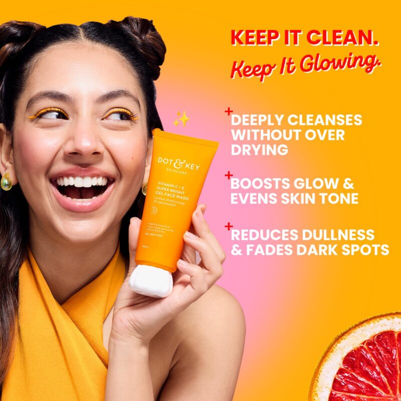 Buy Dot & Key Vitamin C Face Wash in Nepal for glowing skin. 100% original at Beautix Nepal with fast delivery & COD available.