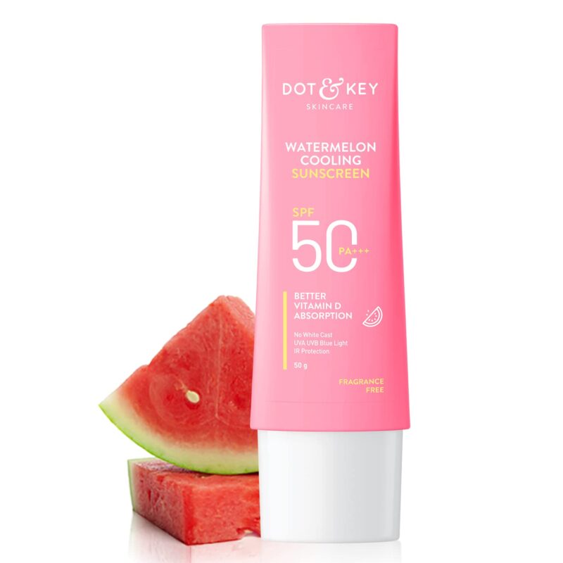 Buy Dot & Key Watermelon Cooling Sunscreen SPF50+ in Nepal. Lightweight, hydrating sun protection. 100% original at Beautix Nepal.