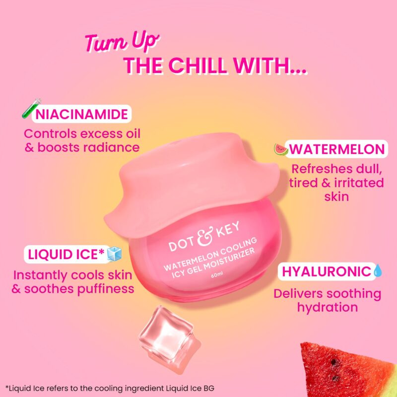Buy Dot & Key Watermelon Cooling Icy Gel Moisturizer in Nepal from Beautix Nepal. Lightweight hydration with a refreshing cooling feel.