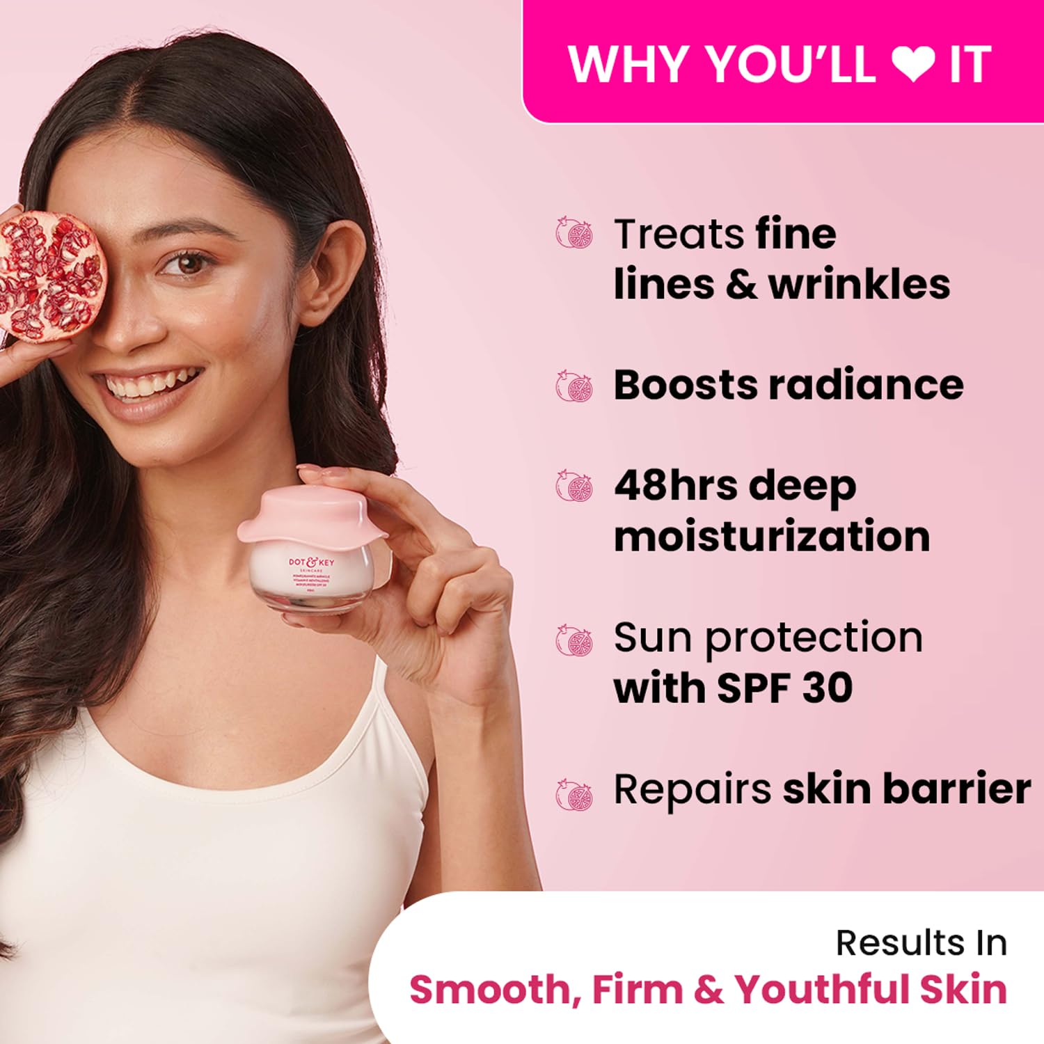 719Fut2wUXL._SL1500_ Buy Dot & Key Pomegranate Miracle Vitamin E Revitalizing Moisturizer 60ml in Nepal from Beautix Nepal. Genuine product with fast delivery nationwide.