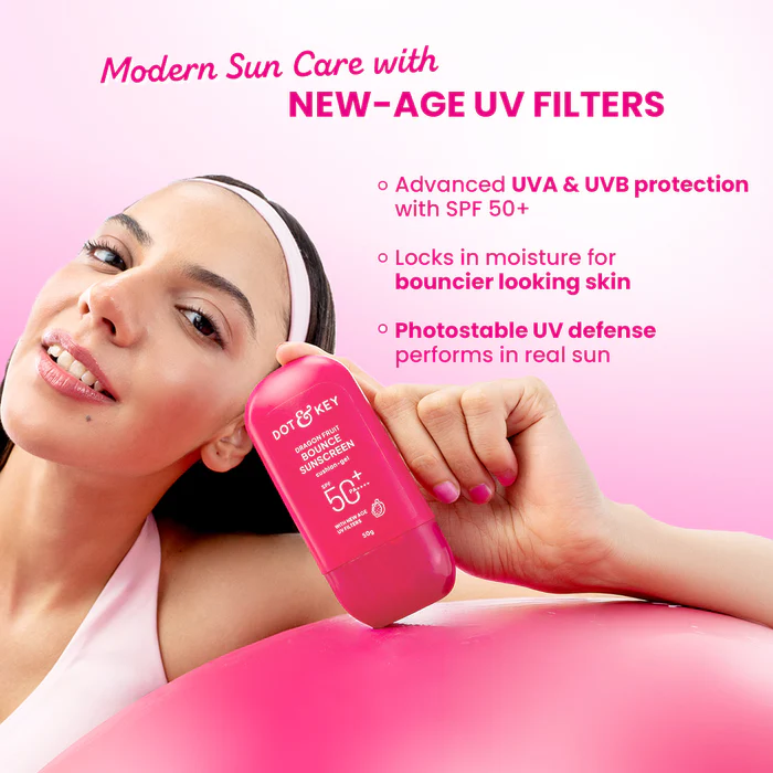 Dot& key Dragon Fruit Bounce Sunscreen 50g (1) Buy Dot & Key Dragon Fruit Bounce Sunscreen SPF 50+ PA++++ in Nepal from Beautix Nepal. Genuine sunscreen with fast delivery across Nepal.