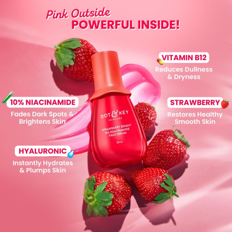Buy Dot & Key Strawberry Bright 10% Niacinamide Face Serum 30ml in Nepal from Beautix Nepal. Genuine product with fast delivery across Nepal.