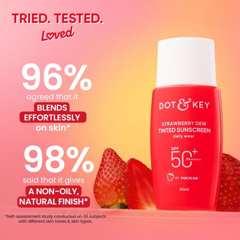 Buy Dot & Key Strawberry Dew Tinted Sunscreen SPF 50 in Nepal from Beautix Nepal. Genuine sunscreen with fast delivery across Nepal.