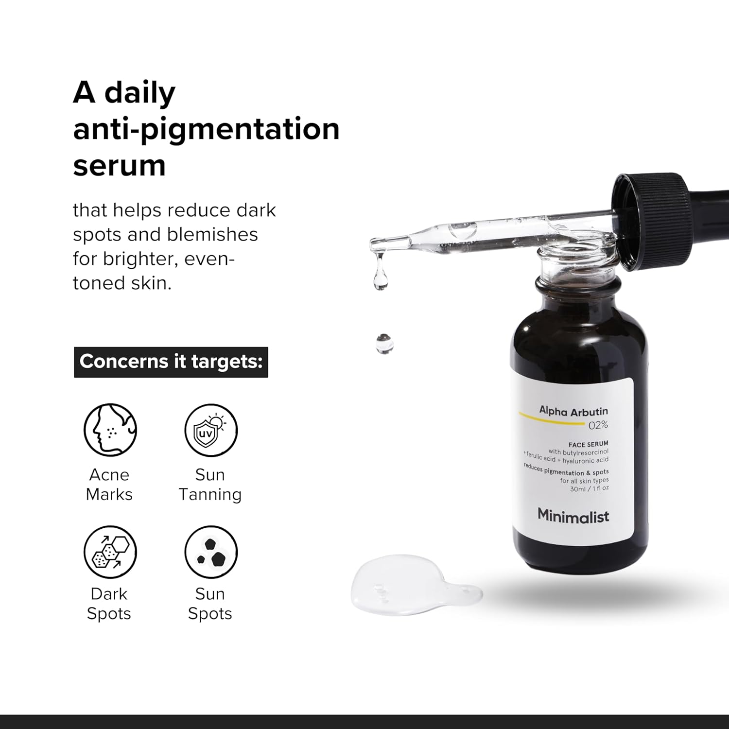 Alpha Arbutin (8) Buy Alpha Arbutin 2% Face Serum in Nepal from Beautix Nepal. Target dark spots and uneven-looking skin tone with a lightweight brightening serum.