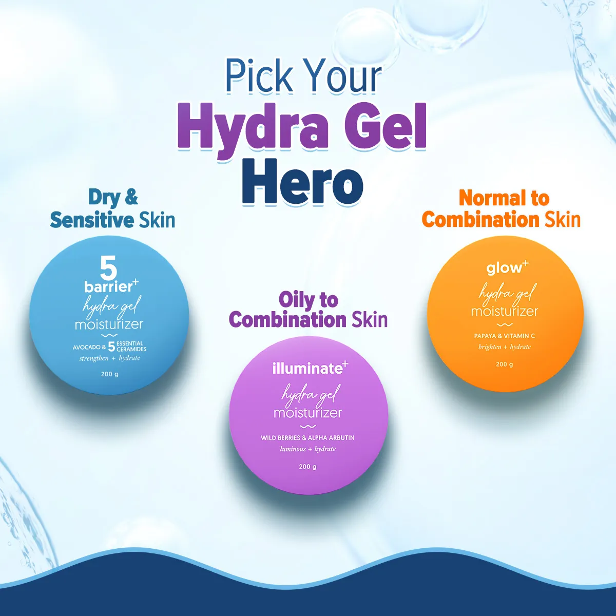 Aqualogica Illuminate + Hydra Gel Moisturizer 200g (4) Buy Aqualogica Illuminate+ Hydra Gel Moisturizer 200g in Nepal from Beautix Nepal. Lightweight gel hydration for soft, fresh-looking skin.