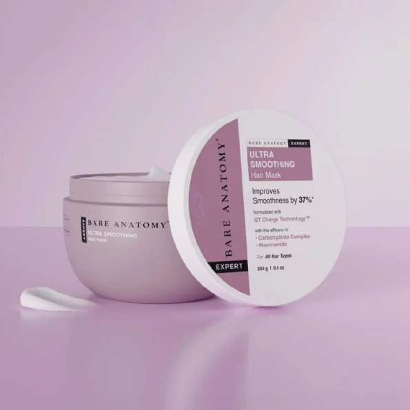 Buy Bare Anatomy Ultra Smoothing Hair Mask 250g in Nepal. Condition dry, rough and frizzy hair with genuine haircare from Beautix Nepal.