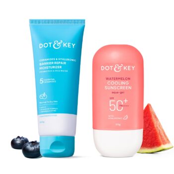Dot & Key Barrier Repair Moisturizer 100g & Dot & Key Watermelon Cooling Sunscreen Spf 50 Pa+++ - 50g - image 4