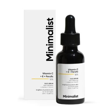 Buy Minimalist C + E 16% Ferulic Face Serum in Nepal from Beautix Nepal. Vitamin C antioxidant serum for brighter, radiant-looking skin.
