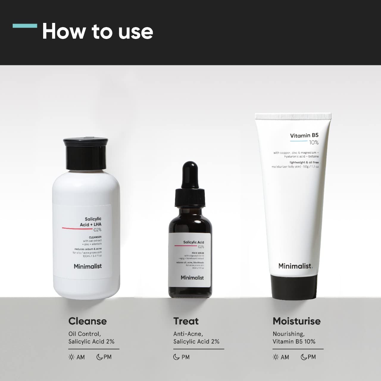 Minimalist Salicylic Acid +LHA Cleanser Moisturizer & Salicylic Acid Serum 1 (1) Minimalist Salicylic Acid +LHA Cleanser Moisturizer & Salicylic Acid Serum 1 (1)