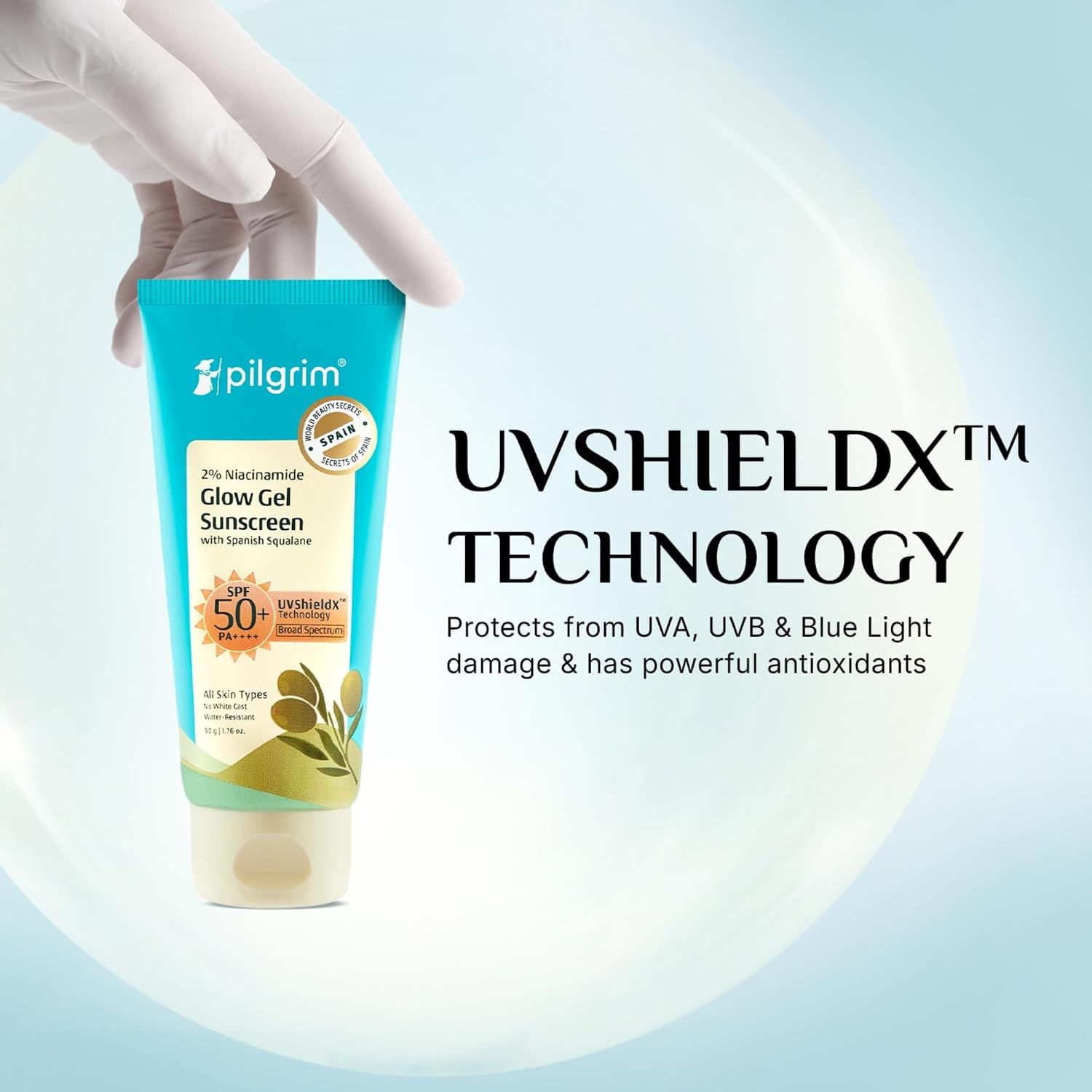 Piligrim 2% Niacinamide Glow Gel Sunscreen 50g (2) Buy Pilgrim 2% Niacinamide Glow Sunscreen 50g in Nepal from Beautix Nepal. Daily sun protection with Niacinamide for a brighter-looking complexion.