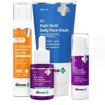 The Derma Co. Face Wash Sunscreen Kojic Acid Serum & Cream