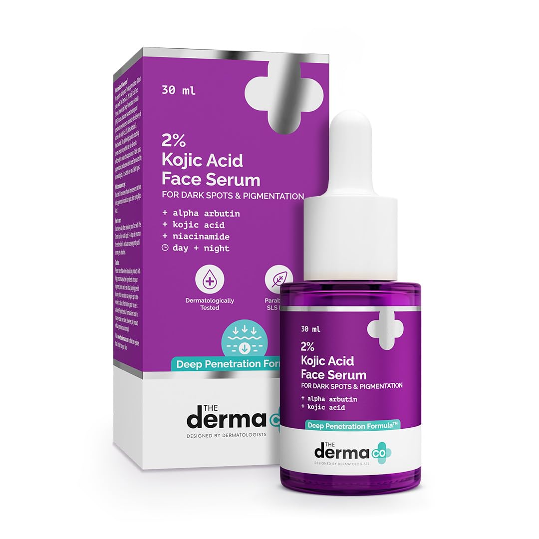 The Derma Co. Kojic Acid 30ml (2) Buy The Derma Co 2% Kojic Acid Face Serum 30ml in Nepal from Beautix Nepal. Helps target dark spots, pigmentation and uneven-looking skin tone.