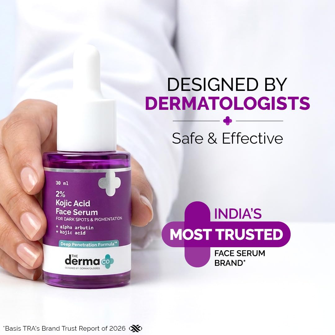 The Derma Co. Kojic Acid 30ml (4) Buy The Derma Co 2% Kojic Acid Face Serum 30ml in Nepal from Beautix Nepal. Helps target dark spots, pigmentation and uneven-looking skin tone.